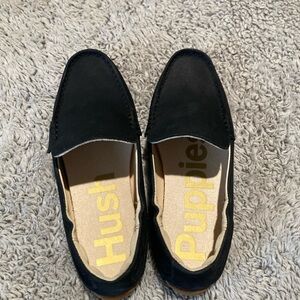Hush Puppies Black Loafers